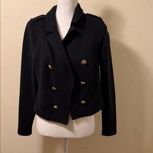 Torrid Black Ribbed Fabric blazer